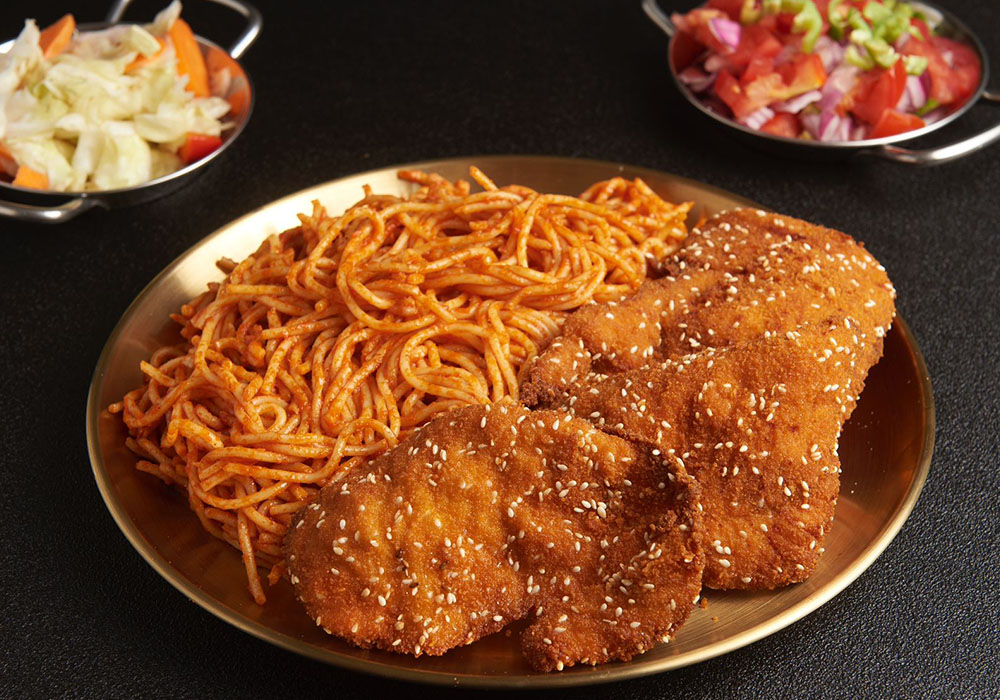 שניצל וספגטי